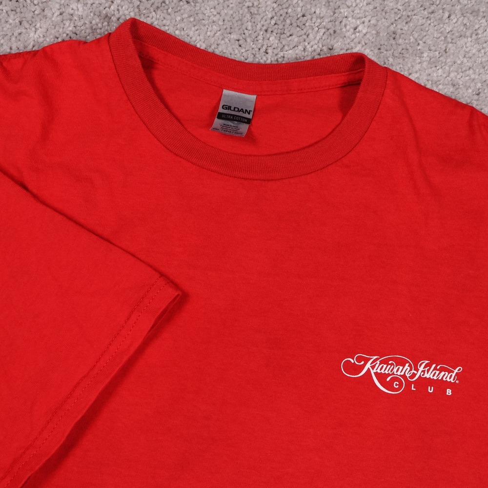 Kiawah Island Club T-Shirt Red White Boom Gildan Tee Patriotic 4th of July 2XL